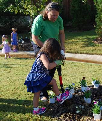 Child gardening