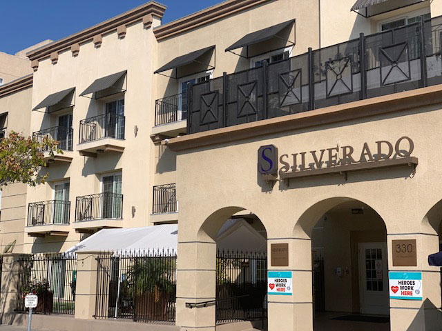 exterior image of the Silverado Beverly Place community