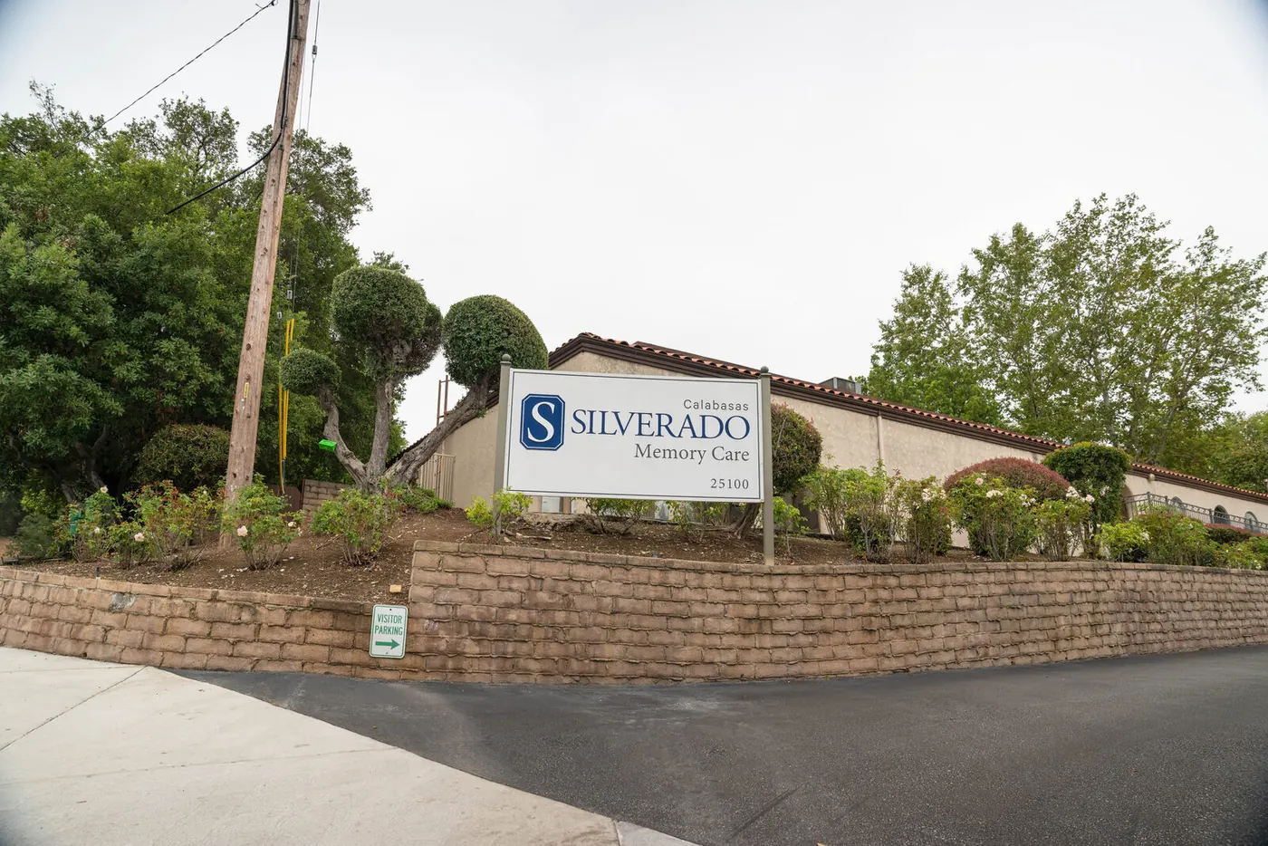 The Silverado monument sign at the street entrance