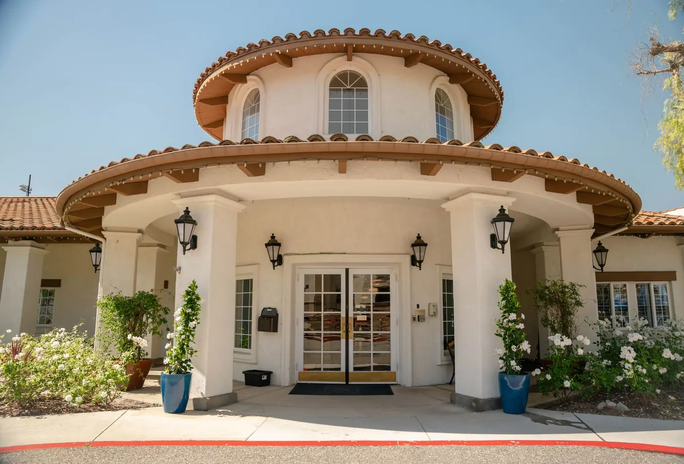 The domed Spanish-mission entrance at Silverado San Juan Capistrano