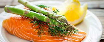 Salmon with asparagus