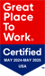 Great Place To Work badge