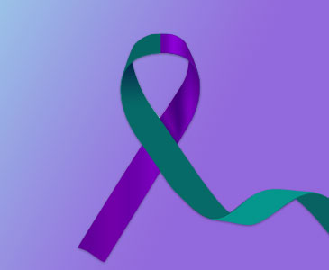Hospice and palliative care month ribbon